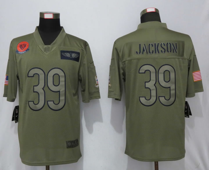 Nike Bears 39 Eddie Jackson 2019 Olive Salute To Service Limited Jersey,We sell and wholesale Nike Bears 39 Eddie Jackson 2019 Olive Salute To Service Limited Jersey on line form chian!